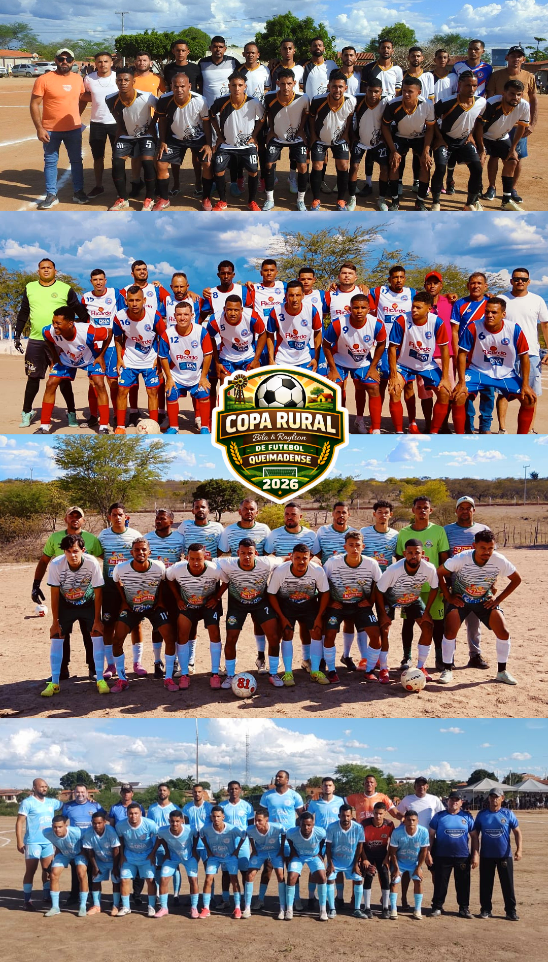 Copa Rural de Futebol Queimadense 2026 começa com rodada movimentada e muitos gols