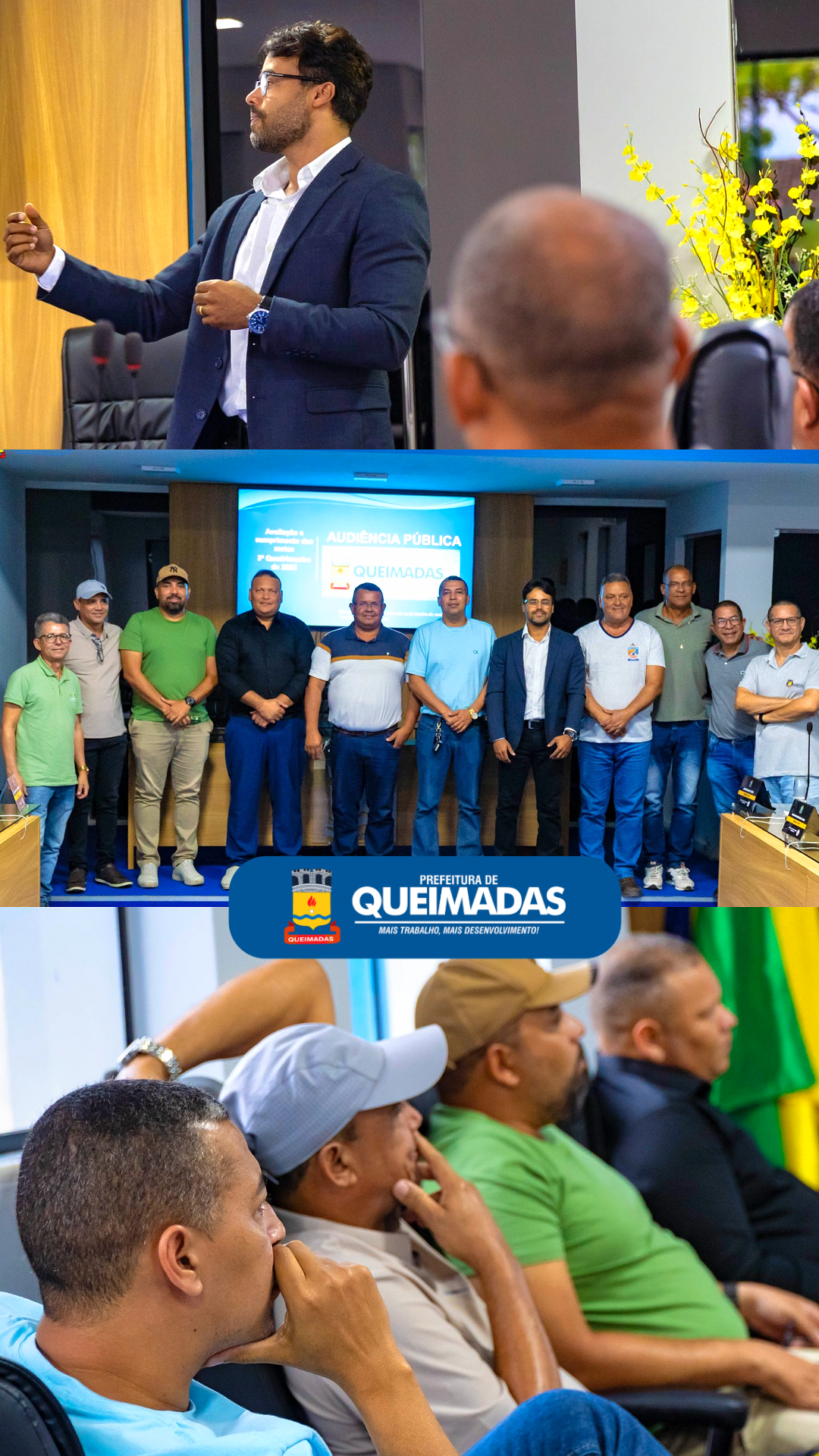 Prefeitura de Queimadas realiza Audiência Pública para apresentação da Avaliação e Cumprimento das Metas Fiscais do 3º Quadrimestre de 2025